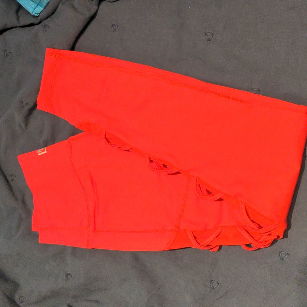 Buffbunny Cross My Heart Red Leggings
